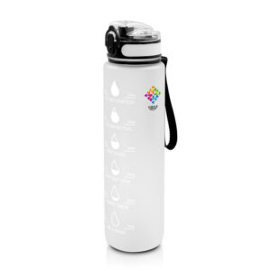 Motivationsflasche 1000 ml mit individuellem Branding